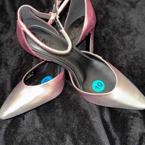 DKNY Shimmering Pink and Silver Heels - Picture 8 of 14